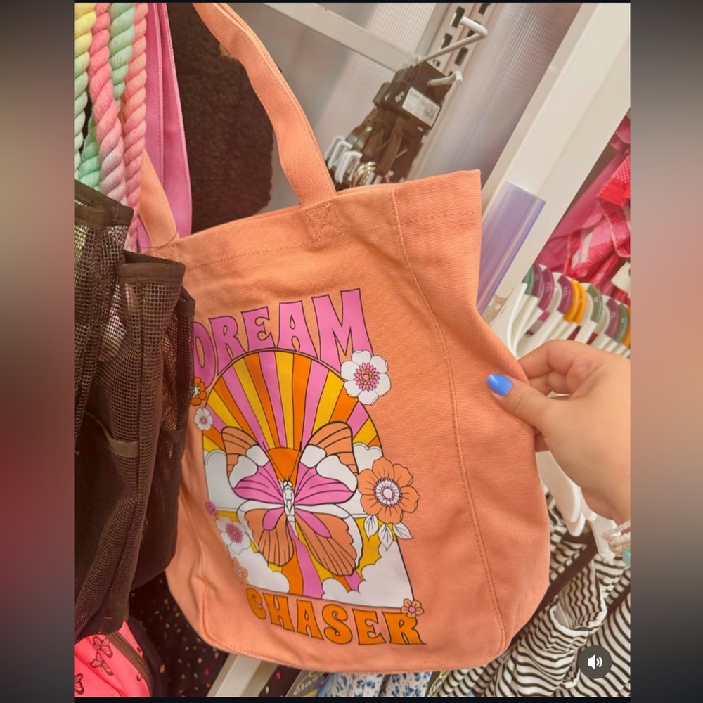 Dream Chaser Peach Tote Bag